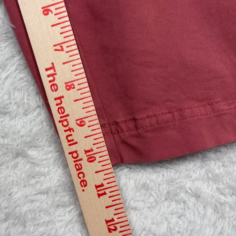Hugo Boss Slice Shorts Mens 38R Salmon Pink Slim Fit Stretch Chino Casual Preppy